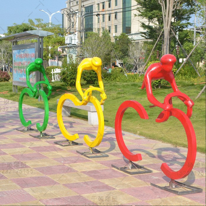城市運動人雕塑