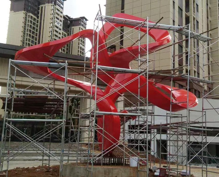 不銹鋼飄帶雕塑