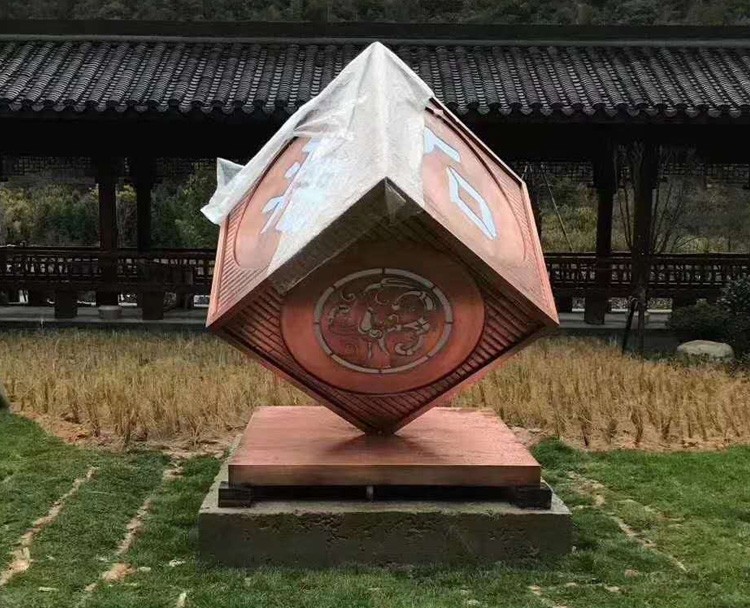 立方體不銹鋼雕塑