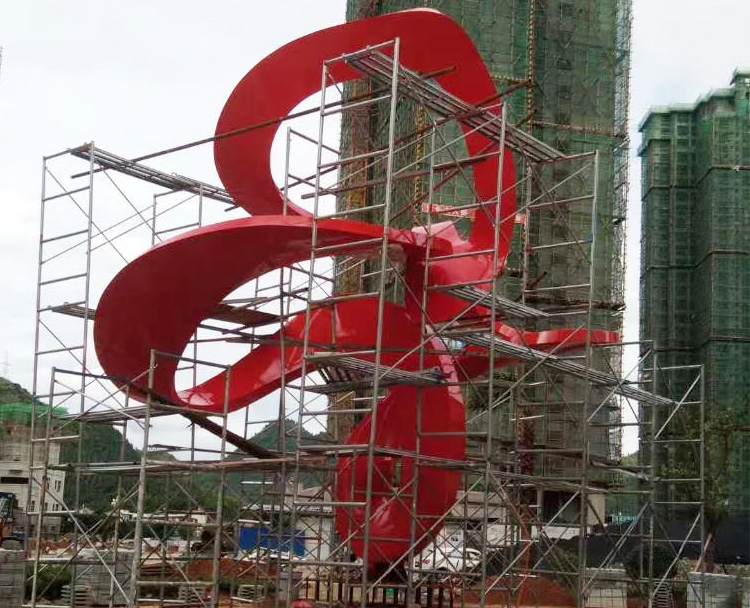 不銹鋼飄帶雕塑(圖2)